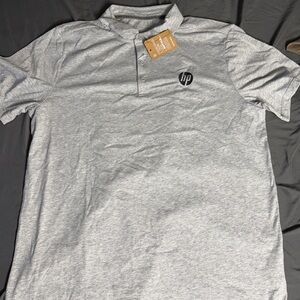 HP Light Gray Men's Polo Shirt